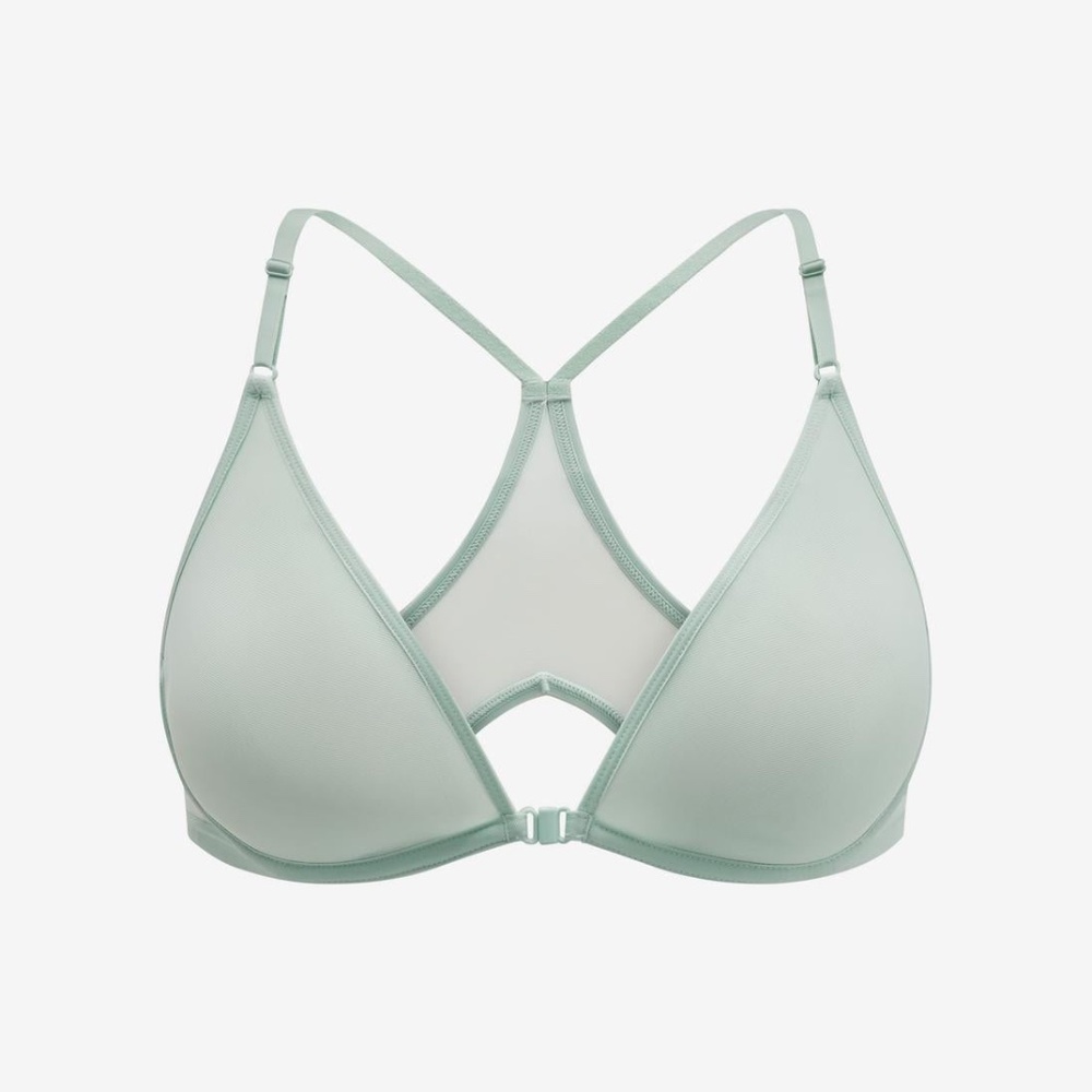 ThirdLove Bare Mesh Front Close Racerback Bra Size 34Bdaydream / 34B
